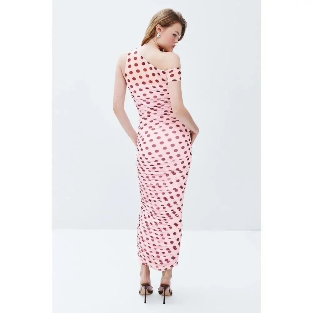 AFRM Pink Biona Dress Size M with Minor Fabric Pull - Picture 2 of 7